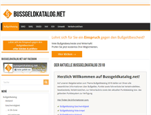 Tablet Screenshot of bussgeldkatalog.net