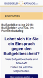 Mobile Screenshot of bussgeldkatalog.com