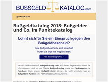 Tablet Screenshot of bussgeldkatalog.com